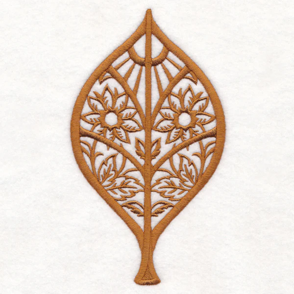 Folk Cut Elm Leaf - Image 3