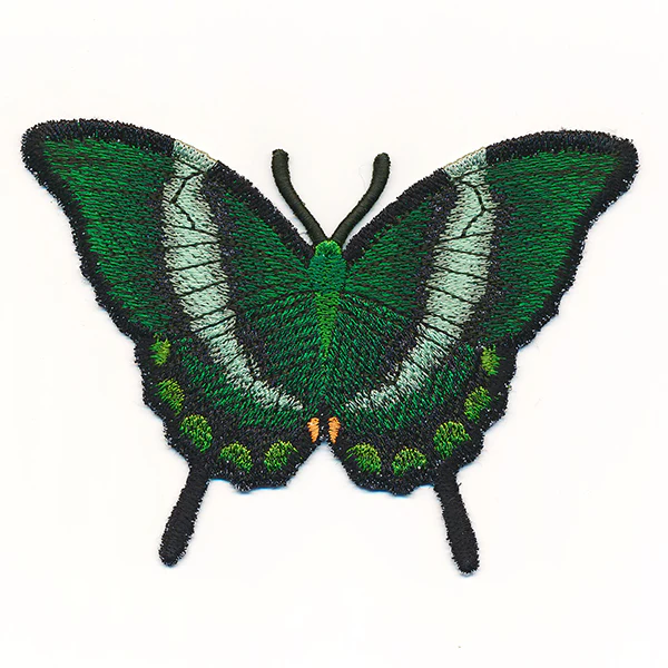 Free-Flying Emerald Swallowtail Butterfly (In-the-Hoop) - Image 4