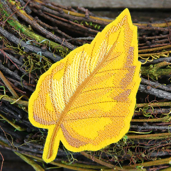 Freestanding Fabric Birch Leaf (In-the-Hoop) - Image 3