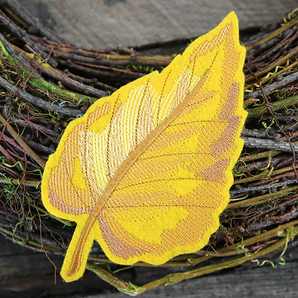 Freestanding Fabric Birch Leaf (In-the-Hoop) - Image 7