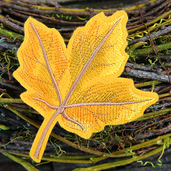Freestanding Fabric Maple Leaf (In-the-Hoop) - Image 3