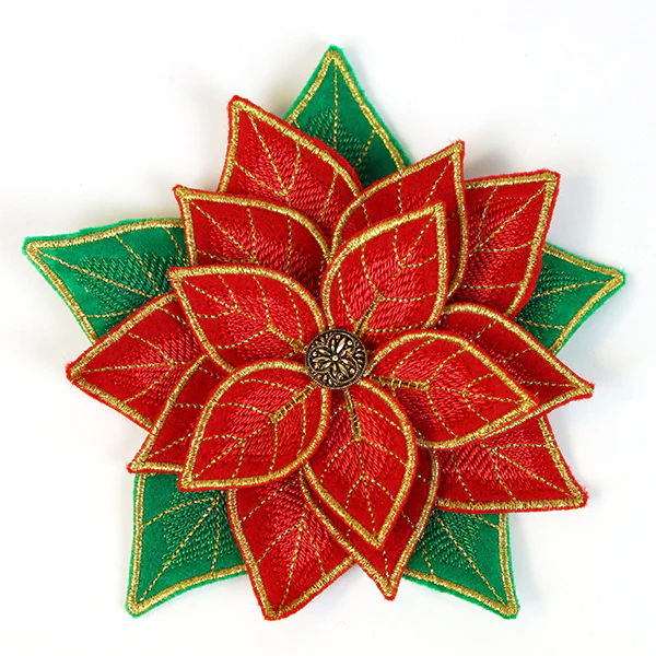 Freestanding Fabric Poinsettia (In-the-Hoop) - Image 11