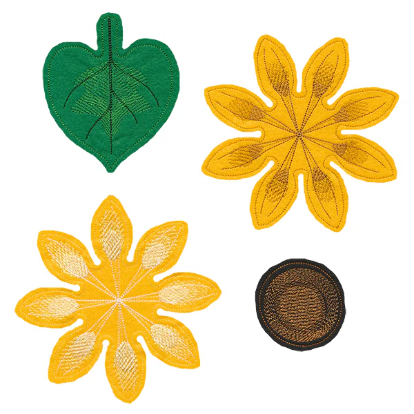 Freestanding Fabric Sunflower (In-the-Hoop) - Image 8