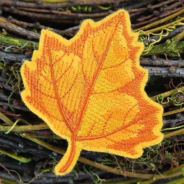 Freestanding Fabric Sycamore Leaf (In-the-Hoop) - Image 5