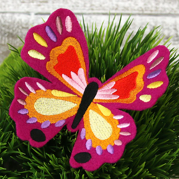 Freestanding Fabric Vibrant Butterfly (In-the-Hoop) - Image 3