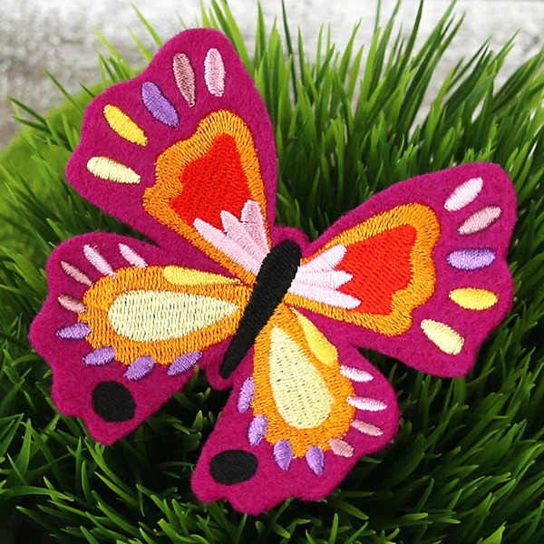 Freestanding Fabric Vibrant Butterfly (In-the-Hoop) - Image 5