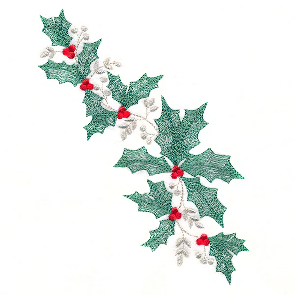 Fresh Holly and Berries Spray - Image 4