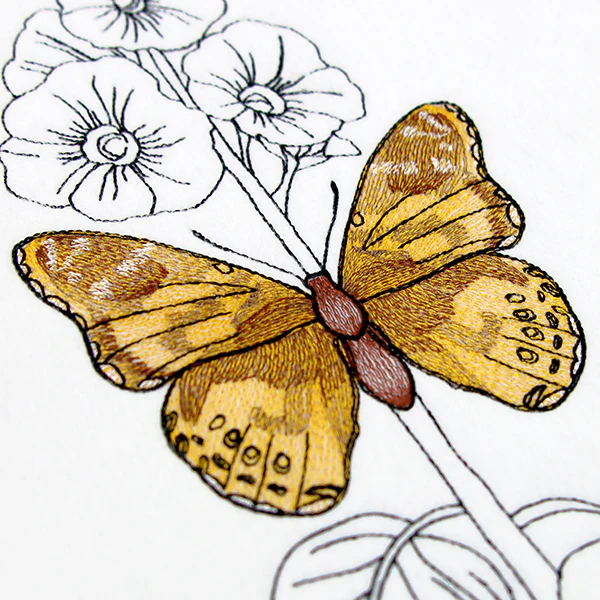Fresh Hollyhock and Painted Lady - Image 4