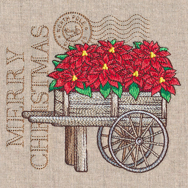 Fresh Poinsettia Cart Medley - Image 5