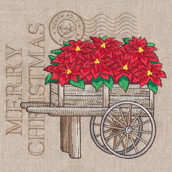 Fresh Poinsettia Cart Medley - Image 7