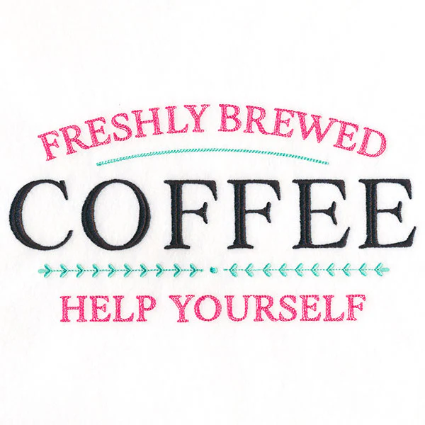 Freshly Brewed Coffee Sign - Image 2