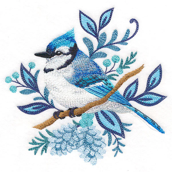 Frosted Winter Blue Jay - Image 7