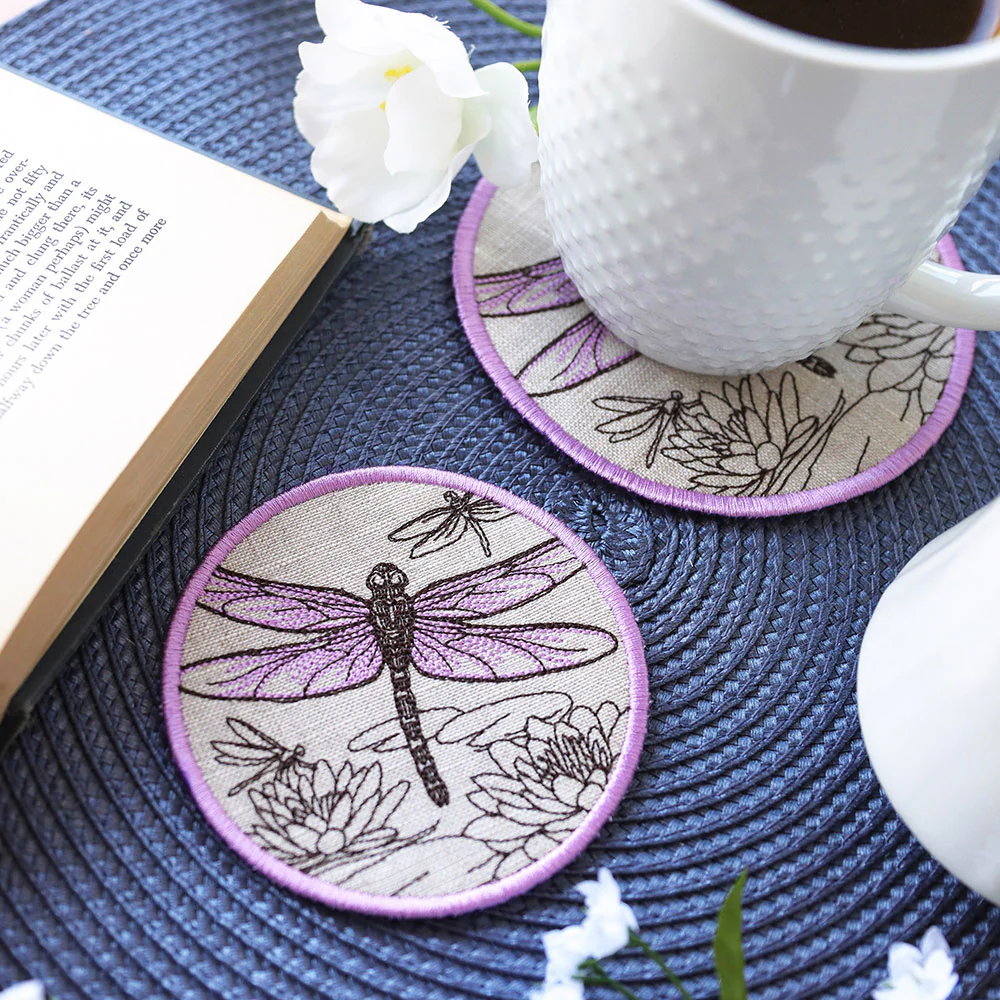 Garden of Inspiration Dragonfly Coaster (In-the-Hoop) - Image 4