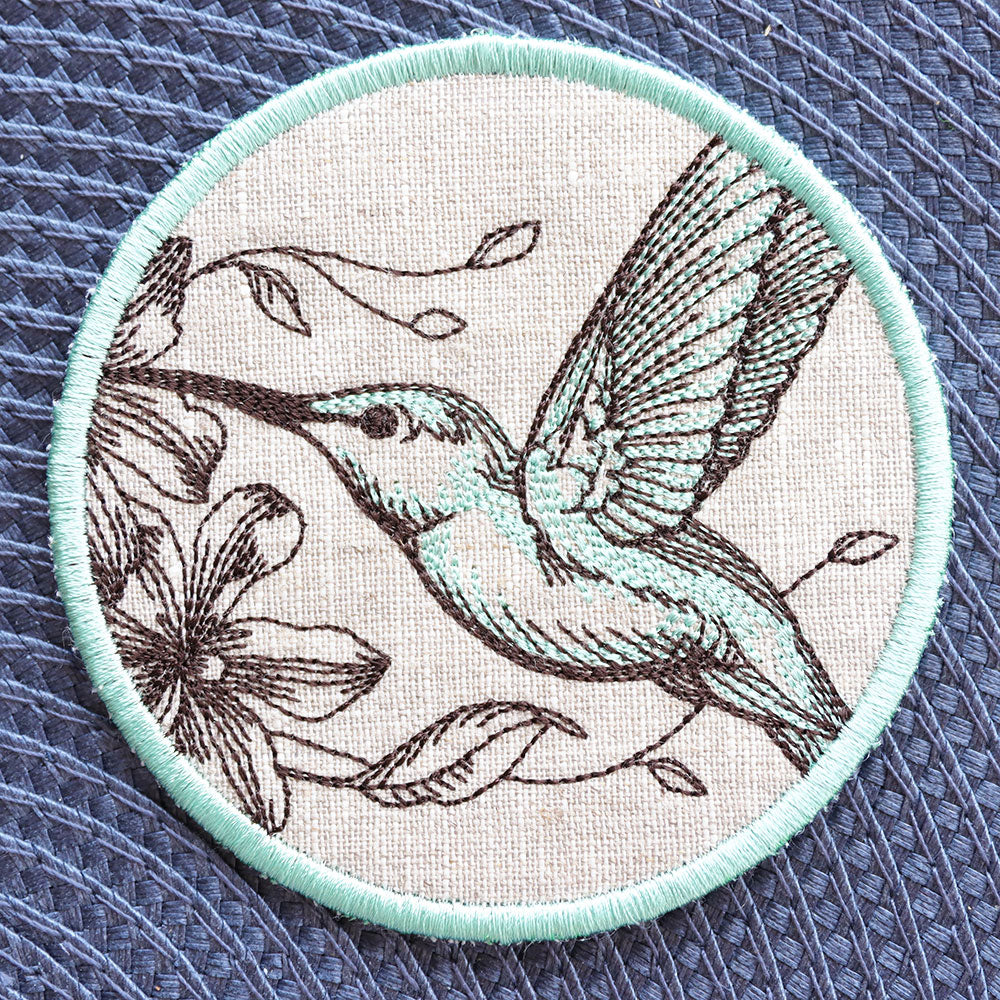 Garden of Inspiration Hummingbird Coaster (In-the-Hoop) - Image 3