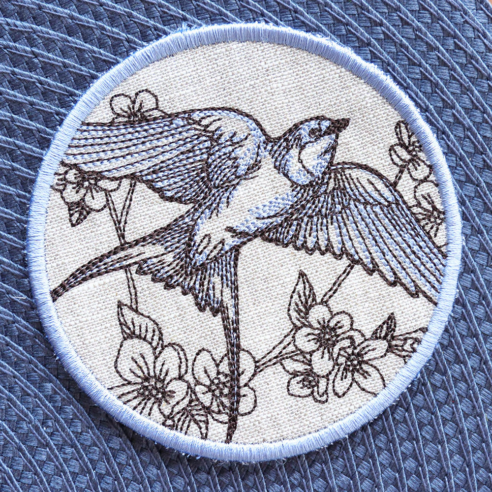 Garden of Inspiration Swallow Coaster (In-the-Hoop) - Image 3
