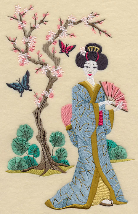 Geisha and Butterflies - Geisha - Image 3