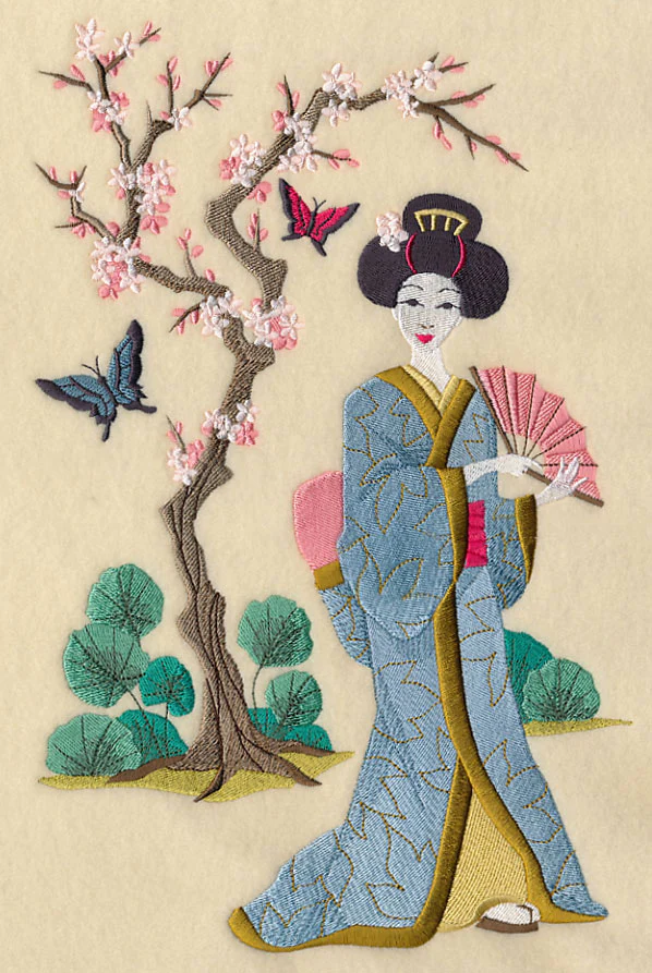 Geisha and Butterflies - Geisha - Image 6