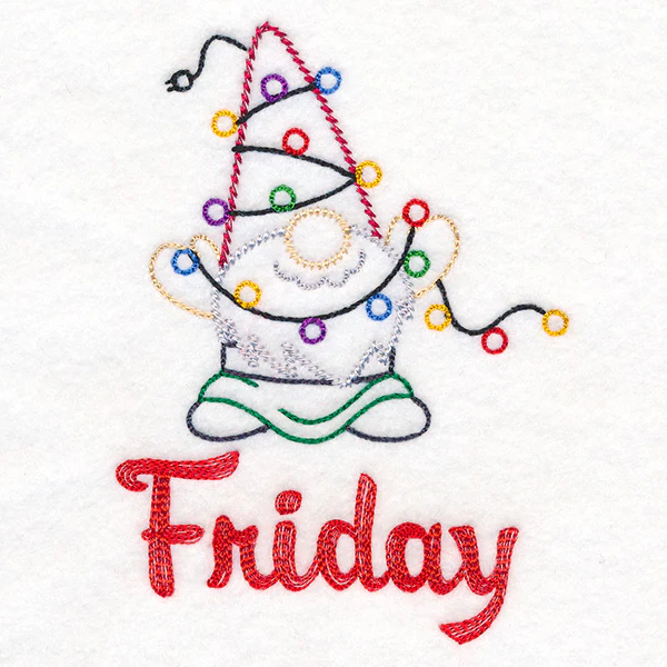 Gnome with Christmas Lights on Friday (Vintage) - Image 3