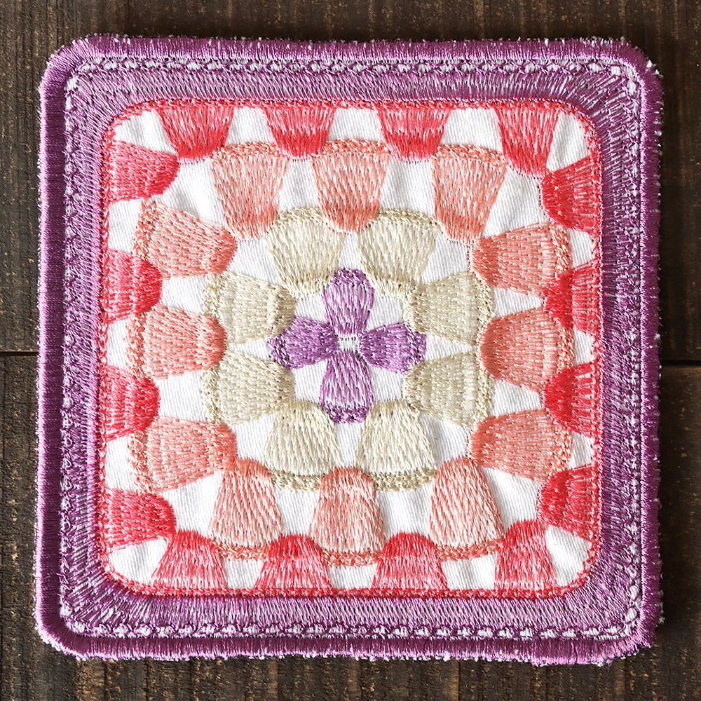 Granny Square Coaster (In-the-Hoop) - Image 4