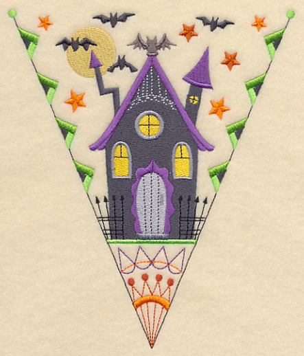 Halloween Bunting - Haunted House - Image 4