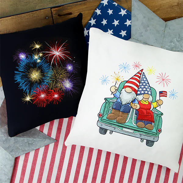 Happy 4th Gnomes Retro Truck - Image 6