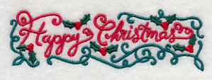 Happy Christmas Holly Border - Image 5