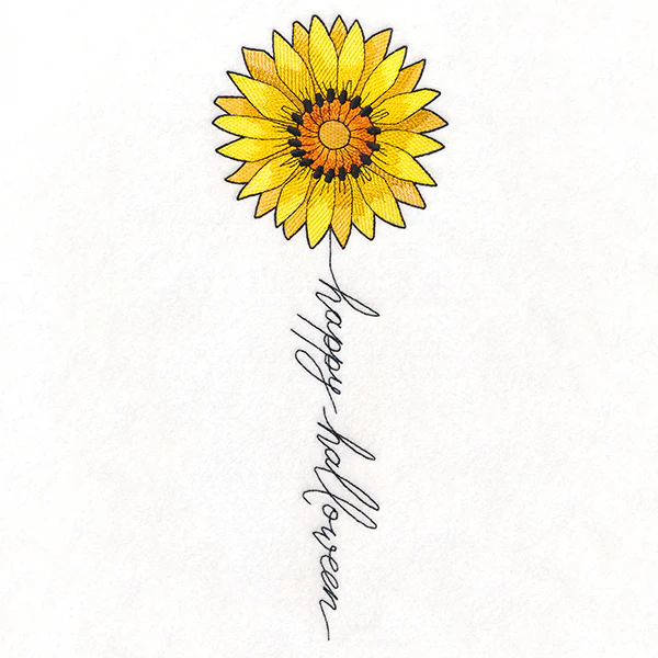 Happy Halloween Bloom Sunflower