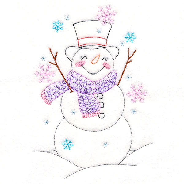 Happy Snowman (Vintage) - Image 2