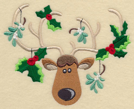 Holiday Antlers - Holly & Mistletoe - Image 2