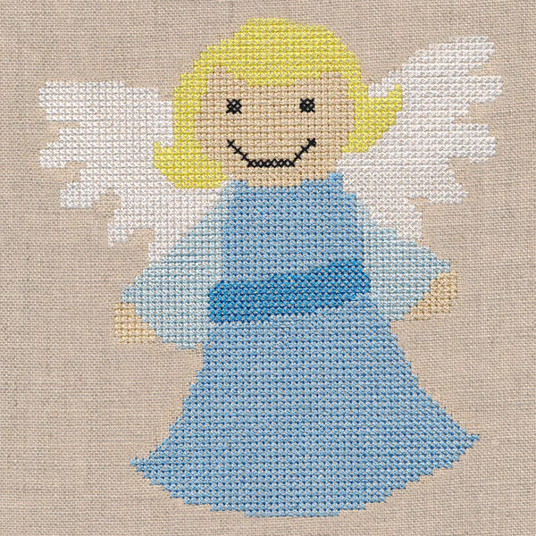Holy Night with Angel (Cross Stitch) - Image 3