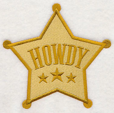 Howdy Sheriff's Badge - Image 3