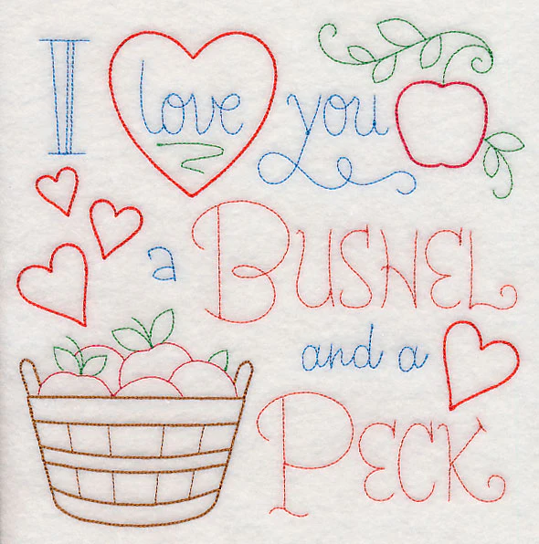 I Love You a Bushel and a Peck Square (Vintage) - Image 6