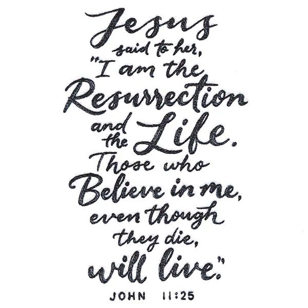 John 11:25 Scripture - Image 4