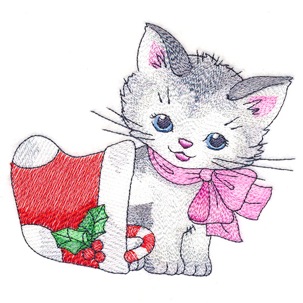 Jolly Kitty with Stocking - Image 2