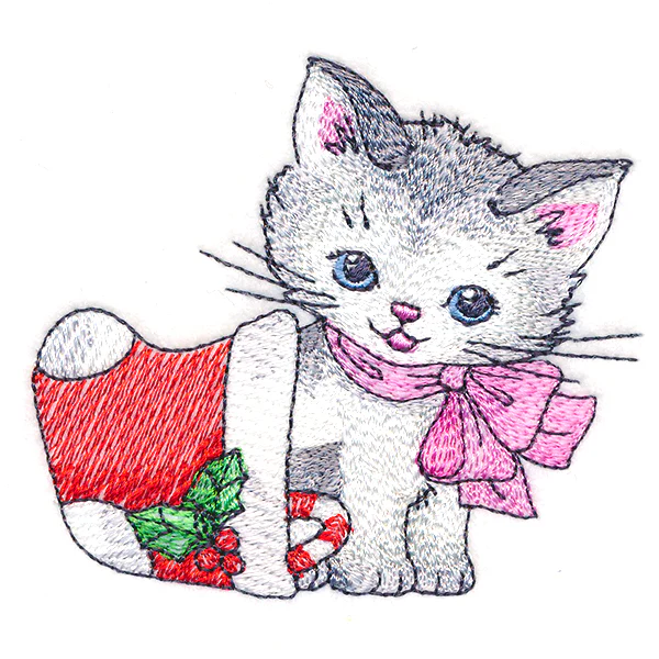 Jolly Kitty with Stocking - Image 3