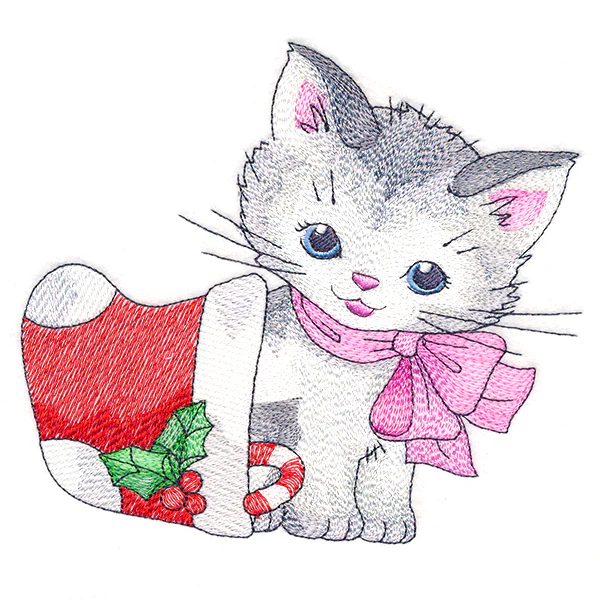 Jolly Kitty with Stocking - Image 4