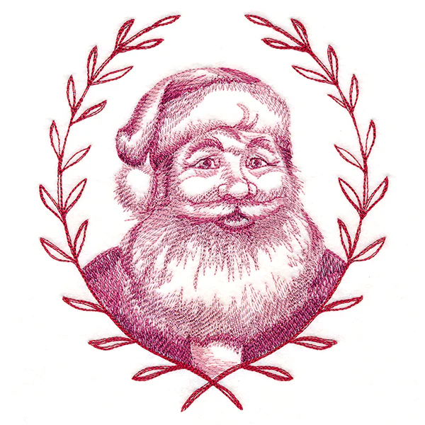 Jolly Santa with Laurels - Image 2