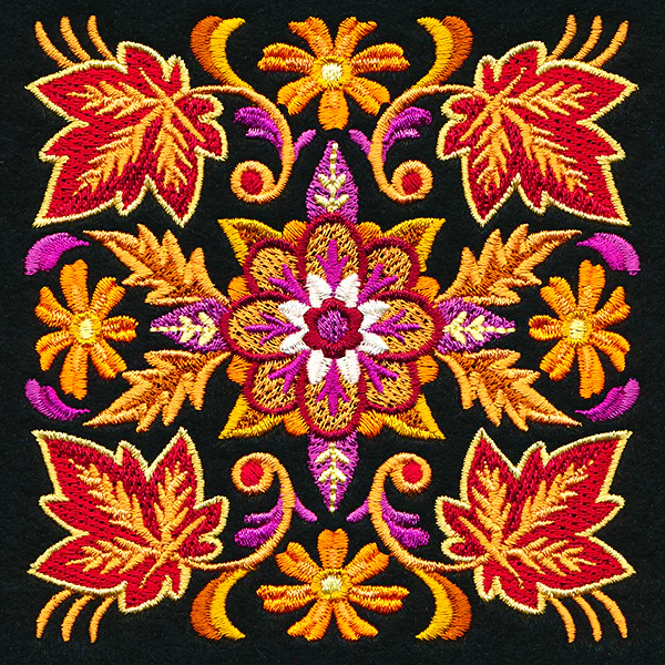 Kaleidoscope of Leaves Square - Image 5