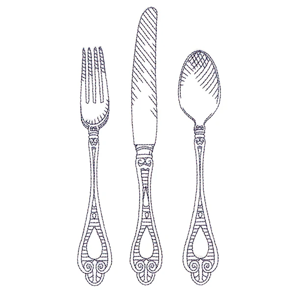 Kitchen Etchings - Cutlery Set - Image 4