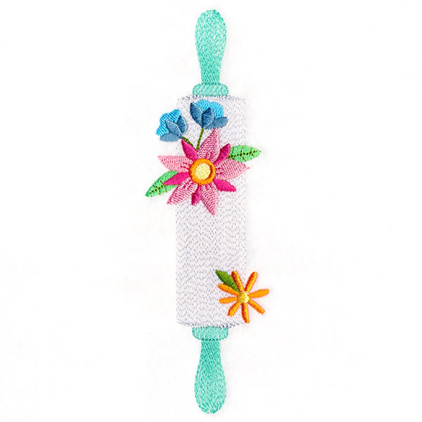 Kitchen Rolling Pin in Bloom