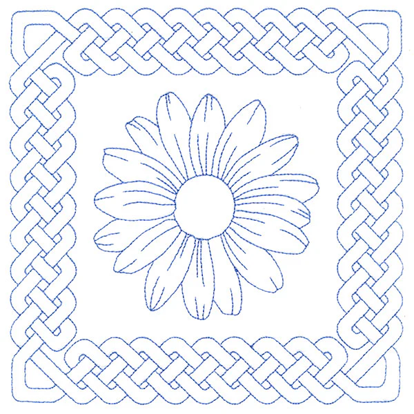 Knotwork and Blooms - Daisy (Double Run) - Image 2