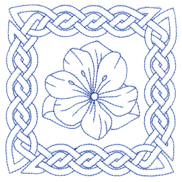 Knotwork and Blooms - Snow Crocus (Double Run) - Image 5