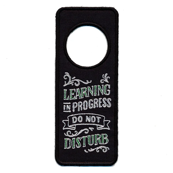 Learning in Progress Door Hanger (In-the-Hoop) - Image 4