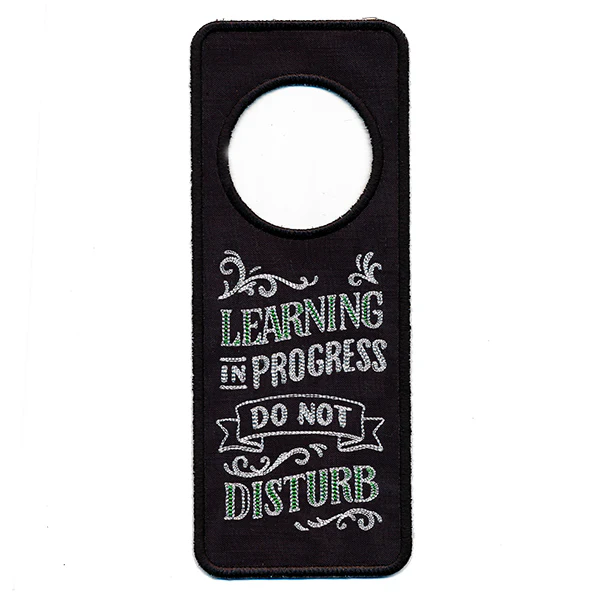 Learning in Progress Door Hanger (In-the-Hoop) - Image 6