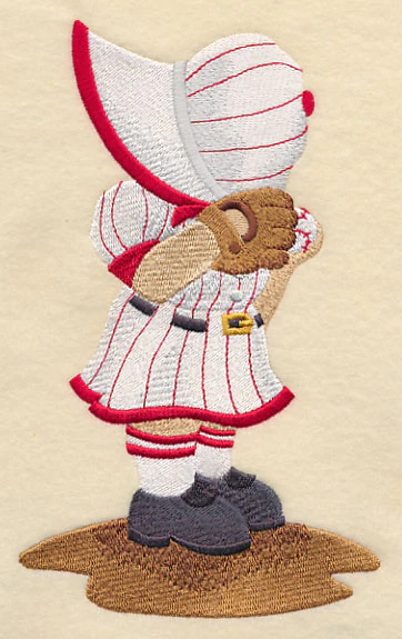Let's Play Ball Sunbonnet Sue - Image 4