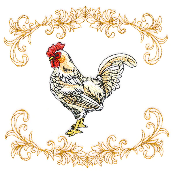 Lively Rooster in Filigree - Image 3