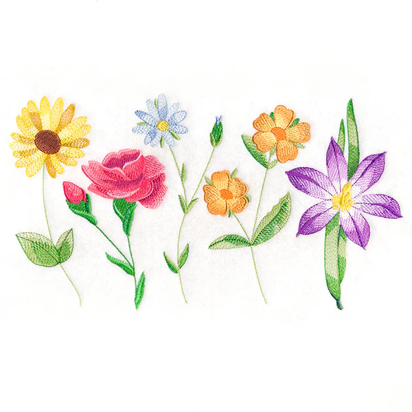 Long-Stemmed Wildflowers Border - Image 5
