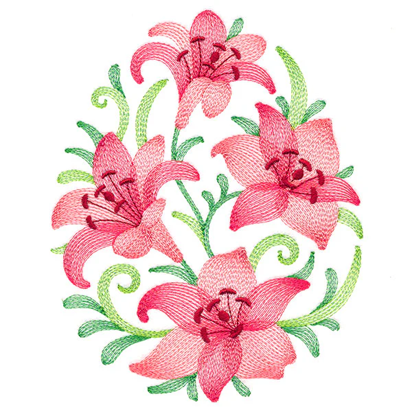 Lovely Lilies Easter Egg - Image 2