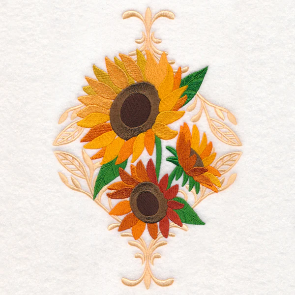 Lush Damask Sunflowers - Image 4