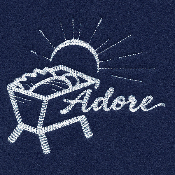 Manger with Adore (Whitework) - Image 3